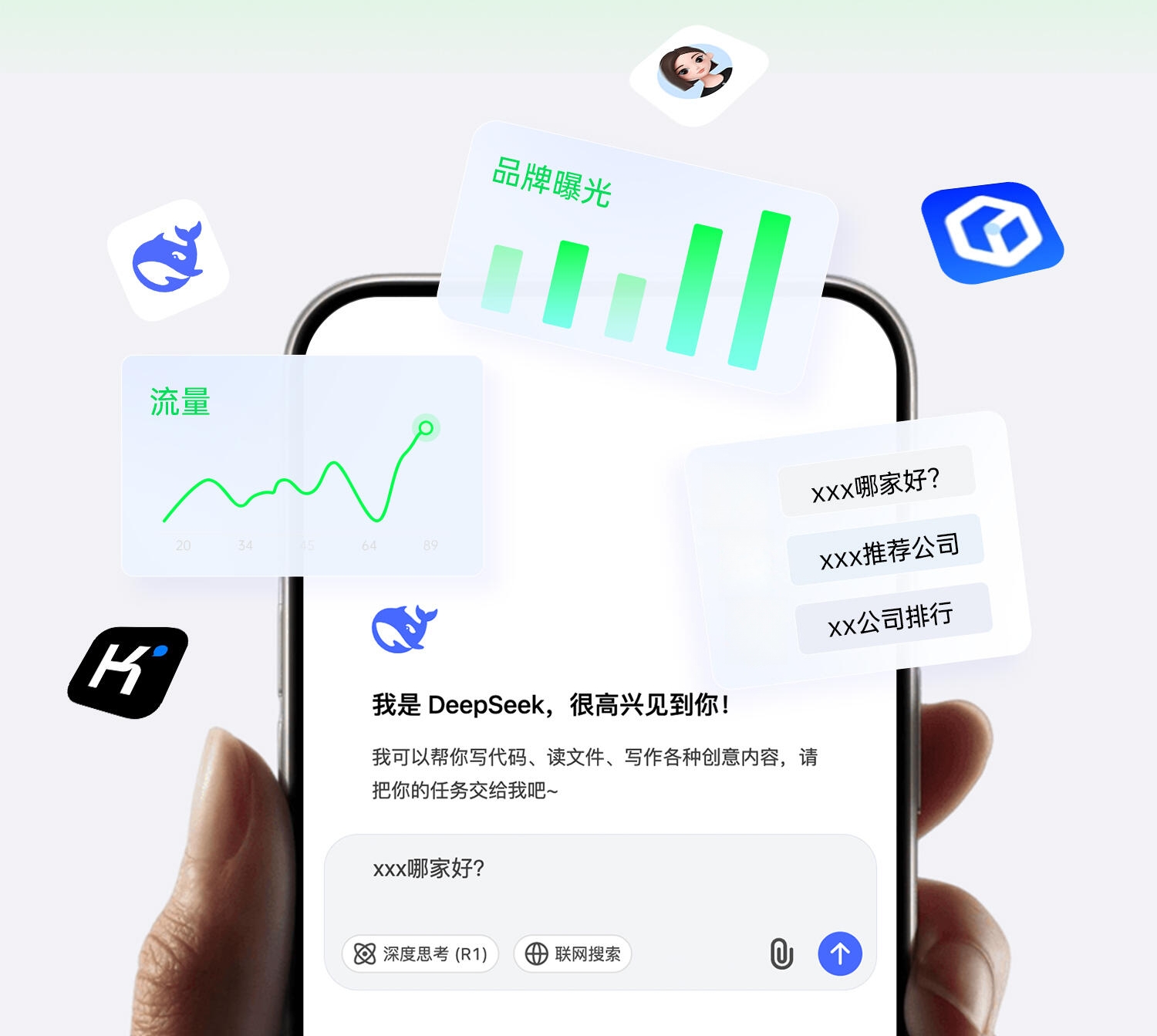 AI推广与智能营销技术应用示意图